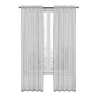 Cortina De Tule Transparente Para Ventana 100x200cm Color Sólido Barra De Hilo Decoración Del Hogar Cortina De Ventana Sin Aislamiento Térmico - details 13