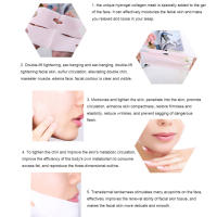 Máscara Reutilizable De Forma V Para Levantamiento Facial Y Adelgazamiento De La Cintura Almohadilla Antirrugas Reductora De Doble Mentón Sin Fuerza Eléctrica Originales En China - details 10