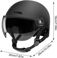 Cascos de Bicicleta, Casco de moto para hombre y Mujer, Casco de patinete Eléctrico, casco de monopatín ADULT, Cascos de scooter highly protectores que absorben Los Golpes, para adultos y jóvenes(54-62 Cm) - details 0