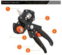 Tijeras De Podar Profesionales Para Jardín Herramienta Manual Para Frutas Y Árboles Cuchillo De Corte De Lujo Grafito Herramienta De Jardinería - details 1