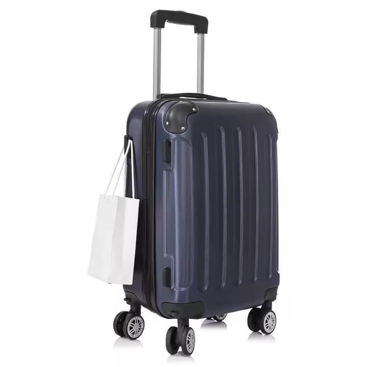Maleta Cabina Mano ABS 55x40x20cm (40L)- 20 Pulgadas - Wizzair Ryanair Vueling Iberia  - Negro/Azul/RosaDorado/Plateado/Amarillo/Rojo/RosaPalo/Turquesa/Verde/Menta/Morada - 1