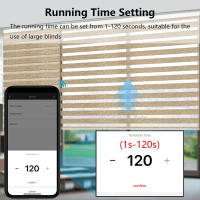 Cortina Inteligente Tuya Rollo Shutter Estándar US 120 Control Remoto Motorización Tiempo De Ejecución Google Assistant Alexa - details 2