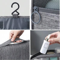 Bolsa De Viaje Plegable Para Maquillaje Y Toallitas Caja De Almacenamiento Colgante Para Baño Y Negocios Material Oxford - details 4