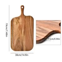 Tablas De Cortar De Madera Para Cocina Tabla De Queso Con Mango Doble Cara Platos De Servicio Para Comercialización De Queso Y Charcutería - details 6