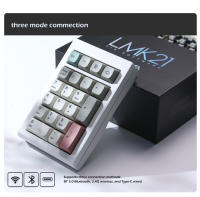 ZUOYA LMK21 Kit De Teclado Mecánico Inalámbrico 21 Teclas Aleación De Aluminio Modo Tri-Modo Bluetooth 2.4g Cableado Intercambiable De Número - details 3