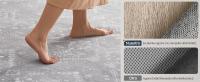 SONGMICS HOME Alfombra, 80 x 150 cm, Alfombra Antideslizante, Decoración del Hogar, para Salón, Dormitorio, Lavable a Máquina, Estilo Moderno, Gris Paloma/Beige Capuchino - details 1