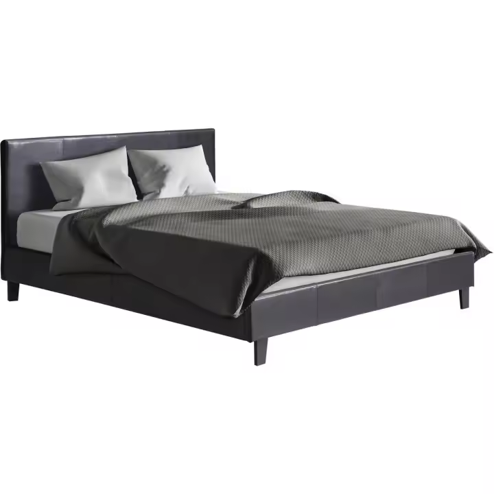 Cama "Lina" - 160 x 200 cm - Negro - 1