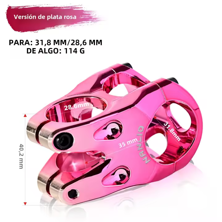Alta Calidad Manillar De Bicicleta De Aluminio Aleación 28.6MM 31.8MM Riser 45MM Corto 0 Grados CNC Accesorios De Bicicleta 145g - 1