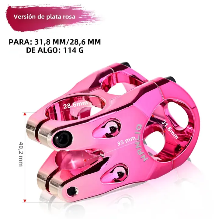 Alta Calidad Manillar De Bicicleta De Aluminio Aleación 28.6MM 31.8MM Riser 45MM Corto 0 Grados CNC Accesorios De Bicicleta 145g - 1