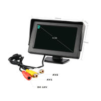 Monitor De Coche HD De 4.3 Pulgadas Pantalla TFT LCD Digital Con Cámara Trasera HD Color Soporte PAL / NTSC / AUTO Para In-Dash - details 5