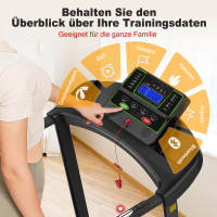Cinta De Correr Allinlife, 1-12 Km/H, Control De Distancia, Multimodo, Pantalla Led, 1-12 Programas, Motor Potente Y Silencioso De 2,5 Hp, Rango De Velocidad De 1-12 Km/H, Adecuada Para Uso Doméstico U Oficina, Envío En 48 Horas. - details 6