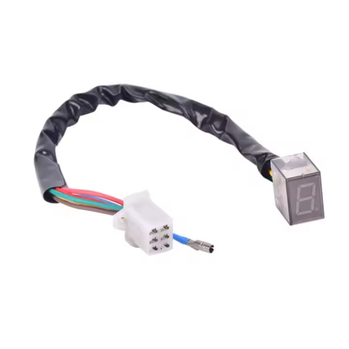 Indicador Digital LED Universal Para Motocicleta Con 5 Velocidades Sensor De Palanca De Cambio Muestra De Metal Y Plástico - 1