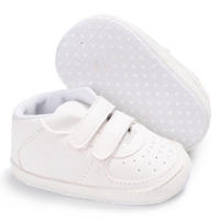 Zapatos De Bebé Blancos Niños Y Niñas Suela Suave Transpirables Zapatillas Deportivas Infantiles Tamaño Adecuado Para Edad 0-1Año - details 2
