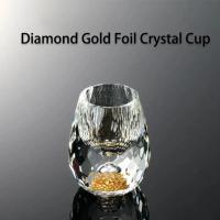 Vaso De Vodka De Cristal De Lujo Con Doble Fondo Y Película De Oro Para Sake Shochu Liqueur Vidrio Para Té Regalos De Alta Gama Para Bar Y Fiestas - details 6