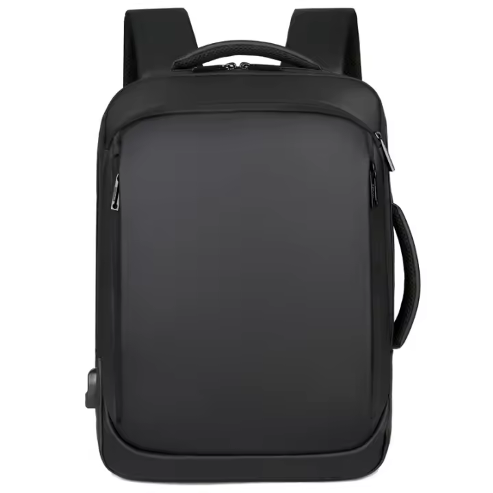 Mochila de negocios para ordenador portátil, bolso clásico de tela de membrana impermeable, correas, trabajo diario, USB, 16 pul - 1