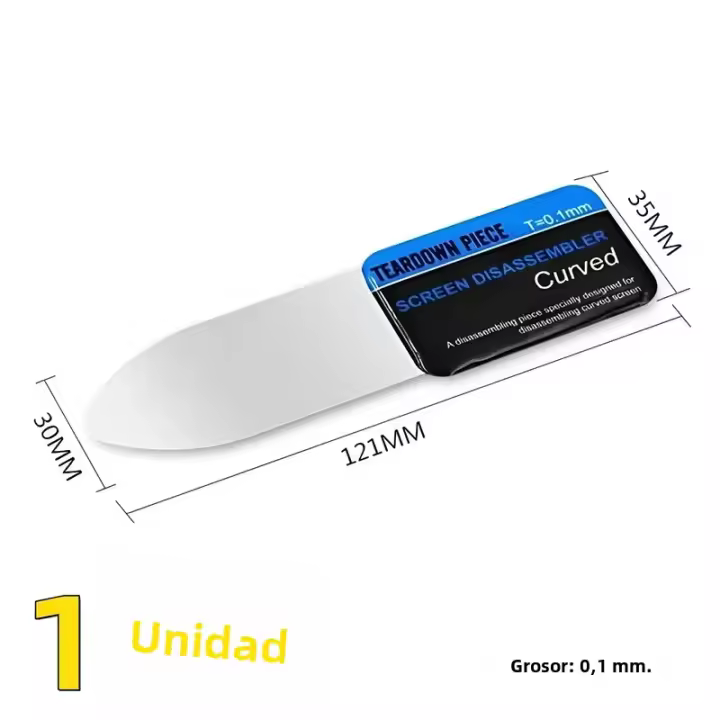 Herramienta De Desmontaje De Pantalla Curva De Teléfono Móvil En Acero Metálico Spudger Pry Card Flexible Y Ultra Delgado Para Reparación Electrónica - 1