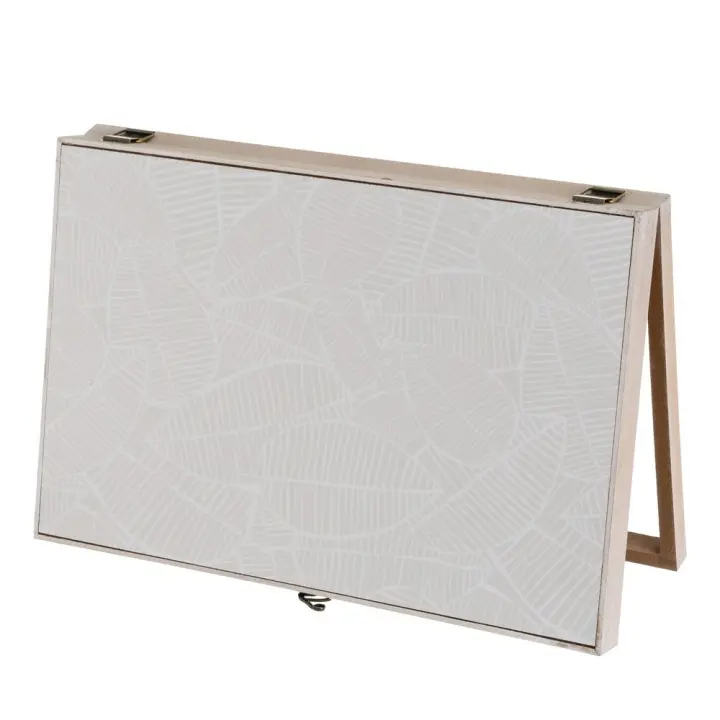 Dcasa - Tapa contador de luz o cubrecontador electricos de madera hojas de 46x6x32 cm - 1
