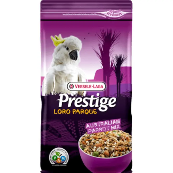 Prestige Loro Parque Mix Versele-Laga 15 Kg - Mezcla Premium de Semillas Enriquecida con Pellets - Alimento para Loros Australianos - 1