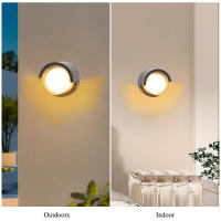 Lámpara De Pared Moderna Y Sencilla LED Para Exterior Impermeable IP65 Decorativa Para Jardín Puerta De Villa Balcón Luz De Pasillo Auto Contenida Sin Bombillas Incluidas - details 12