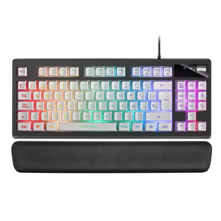 Mars Gaming MKAX Teclado Gaming RGB Blanco - 1