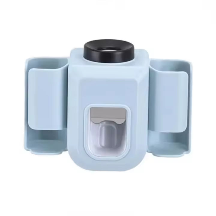Organizador De Cepillos De Dientes Doble Agujero Soporte Para Pasta De Dientes Accesorios De Baño Plástico Resistente a Agua Para El Hogar - 1