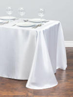 Mantel De Seda Blanca Para Boda Y Fiesta Cubierta Rectangular De Restaurante Lavable Decoración De Mesa Moderna Para Hogar - details 1