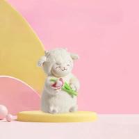 Muñeco De Peluche Kawaii Con Tulipán Y Oveja Blanca Suave Regalo Cute Para Cumpleaños Niños Juguetes De Peluche Educativos - details 0