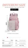 Mochila De Color Sólido Con Manija De Malla Y Correa Curvada De Alta Capacidad Para Viajes Cierre De Cremallera Capa Interna De Nylon Para Hombres Y Mujeres - details 1