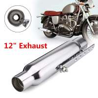 Escape De Moto Retro Vintage Clásico Electroplata Para Cafe Racer Bobber Chopper Custom Material De Acero Inoxidable Universal - details 2