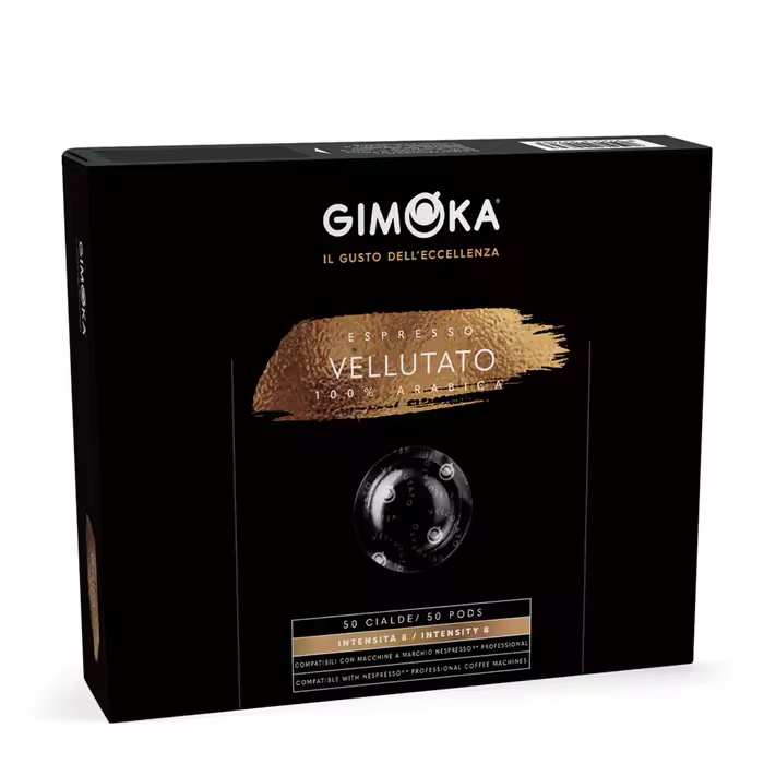 Cápsulas Nespresso PRO compatibles - 100% Arábica. Gimoka Vellutato 50 unidades. - 1