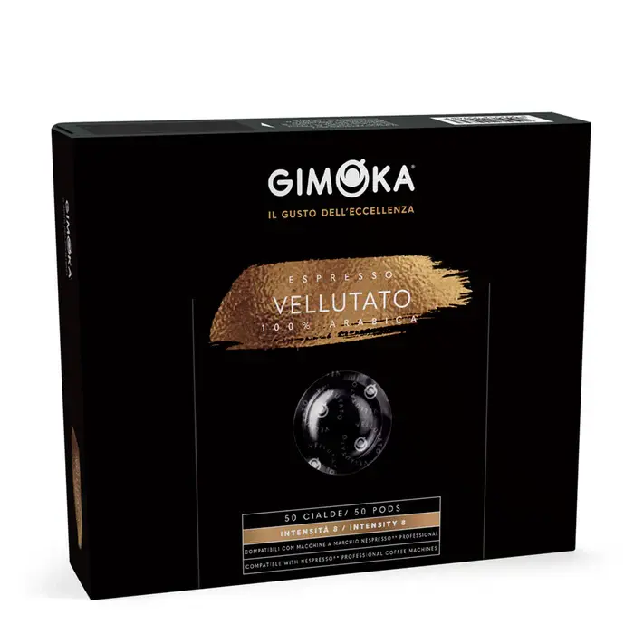 Cápsulas Nespresso PRO compatibles - 100% Arábica. Gimoka Vellutato 50 unidades. - 1