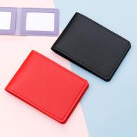 Mini Porta Tarjetas De Identificación PU Cuero Organizador Bolsa Para Tarjetas De Crédito Para Hombres Y Mujeres Estuche De Cuero Para Licencia De Conducir - details 0