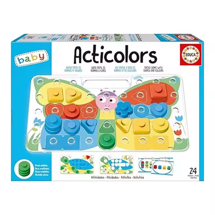 Educa Acticolors Juego Infantil de Fichas de Colores 20169 - 1