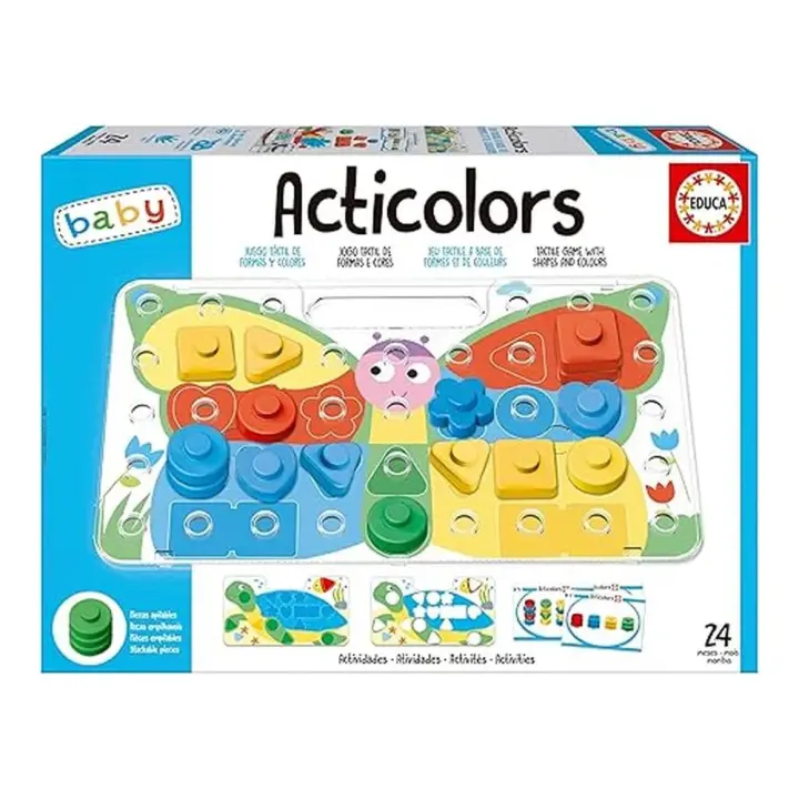 Educa Acticolors Juego Infantil de Fichas de Colores 20169 - 1