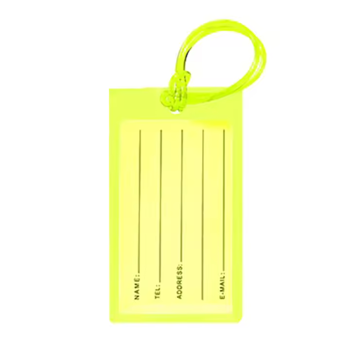 Etiqueta De Equipaje En Forma De Avión De Silicona Colorido Para Viajes Etiqueta De Maleta Accesorios Decorativos Para Bolsos - 1