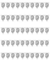 10pcs N.S.De Fatima Rosario Centros De Medalla De Nuestra Señora De Fatima Conectores Para DIY Joyería Accesorios Metálicos De Aleación De Zinc - details 5