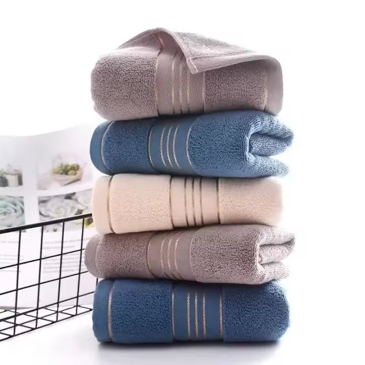 Toalla De Caras De Algodón Puro Gruesa Y Absorbente Toalla Suave Para Secado Rápido Toalla De Algodón 100% BUNO - 1