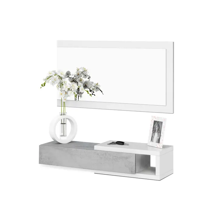 Habitdesign -Mueble de recibidor con espejo Noon - 1