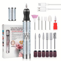 YIKOOLIN Máquina De Uñas Eléctrica Profesional 20000RPM Para Archivar Uñas De Acrílico Y Gel Herramienta De Manicura Y Pedicura Set De Manicura - details 2