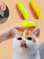 Peine Para Mascotas Con Spráy Anti-Pelaje Flotante Para Perros Y Gatos Cepillo De Baño Que Elimina El Pelaje Muerto Peine De Plástico - details 4
