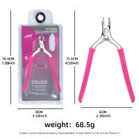 Tijeras De Cutícula De Silicona Con Mango Antideslizante Para Manicura Y Peluquería Herramienta De Acero Inoxidable Para Cortar Los Lados De Uñas - details 0