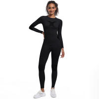 SSITO Conjunto de Mallas de gimnasio de Seco rápido, ropa de Esquí de DOT sin Costura para el invierno, ropa y pantalones de Seco rápido para correr, deporte y ciclismo - details 7