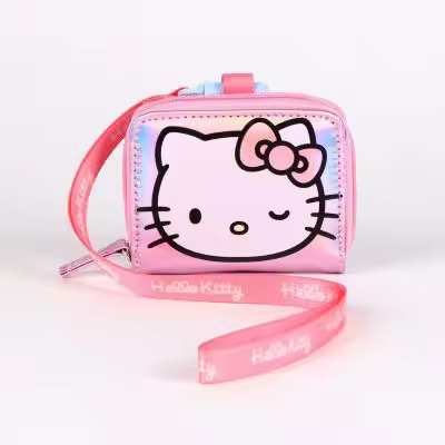 MONEDERO IRIDISCENTE HELLO KITTY KUROMI - 1