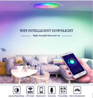 Amasun Luz De Pared Inteligente WiFi LED Zigbee Regulable Redonda Cambio De Color Control Por Voz Alexa Google Home 5W 7W 10W 15W - details 0