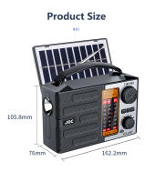 Radio Portátil Recargable AM FM Con Wave Shortwave Soporte USB TF MP3 Y Altavoz Bluetooth Función De Linterna Material Plástico - details 4