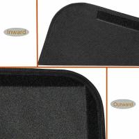 Cortinas Negras Para Motorhome Camper Caravana 16x25 Pulgadas Teléfono Negro De Bloqueo Solar Accesorios RV Decoración De Puerta De Entrada - details 3
