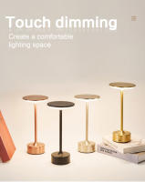 Lámpara De Mesa LED Con Sensor De Toque Luz Nocturna Recargable USB Portátil Para Dormitorio Restaurante Hotel Bar Moderno - details 0
