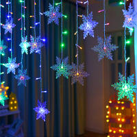 Luces De Navidad LED De 3.2M Con Formas De Copos De Nieve Luz Fina Impermeable Para Decoración De Fiesta De Boda Y Xmas - details 5