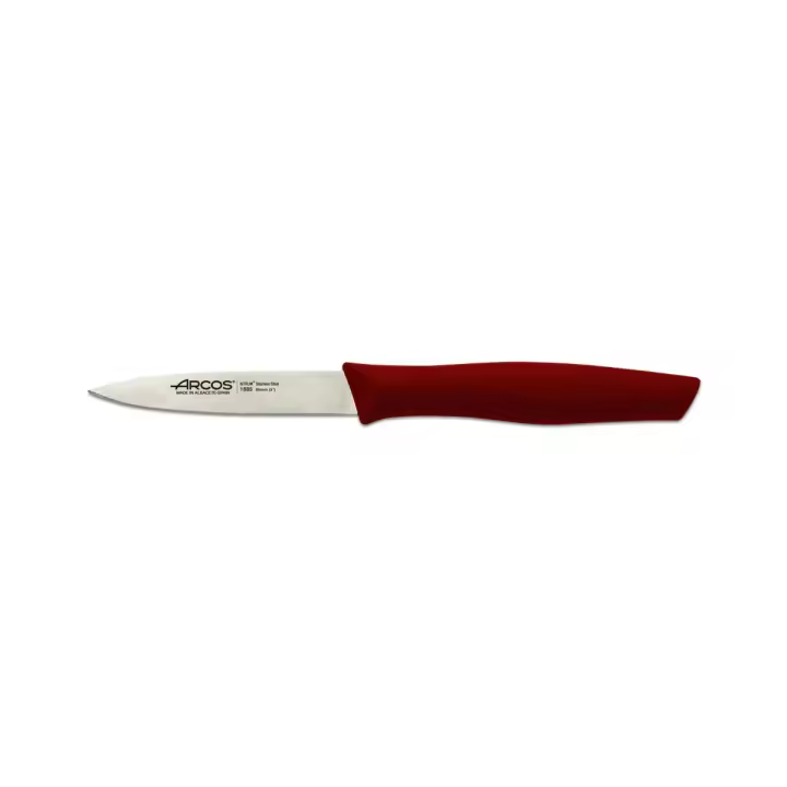 Cuchillo Mondador Arcos Nova 188522 de Acero Inoxidable Nitrum y Mango de Polipropileno Rojo 8,5 Cm - 1