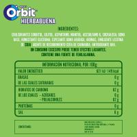 Orbit Bote de Chicles Sin Azúcar Sabor Hierbabuena 6 x 46 chicles - details 0